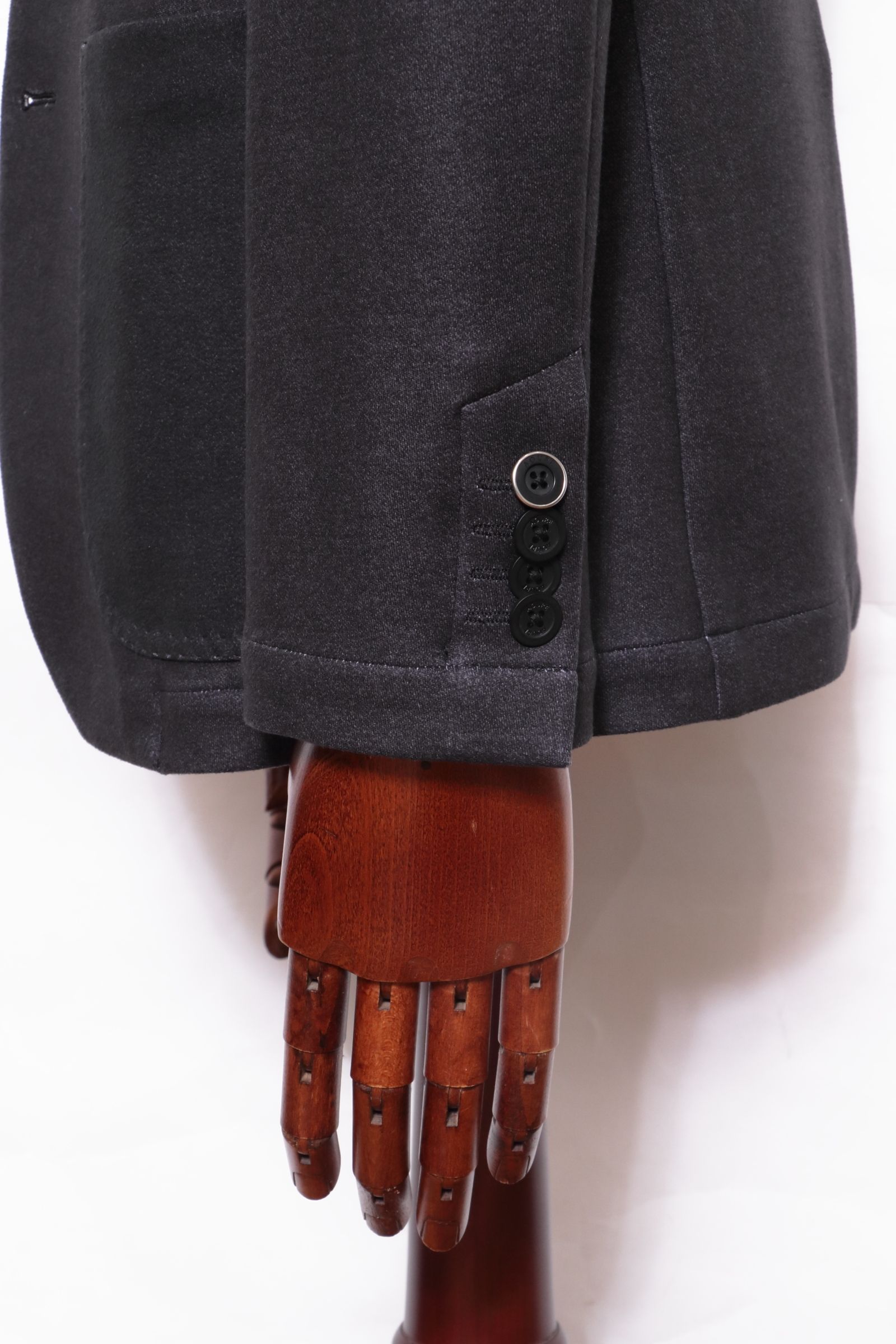 【セットアップあり】"THE FIRST CLASS" CERVINO ウォームジャージ 2B テイラードジャケット / BLK ブラック