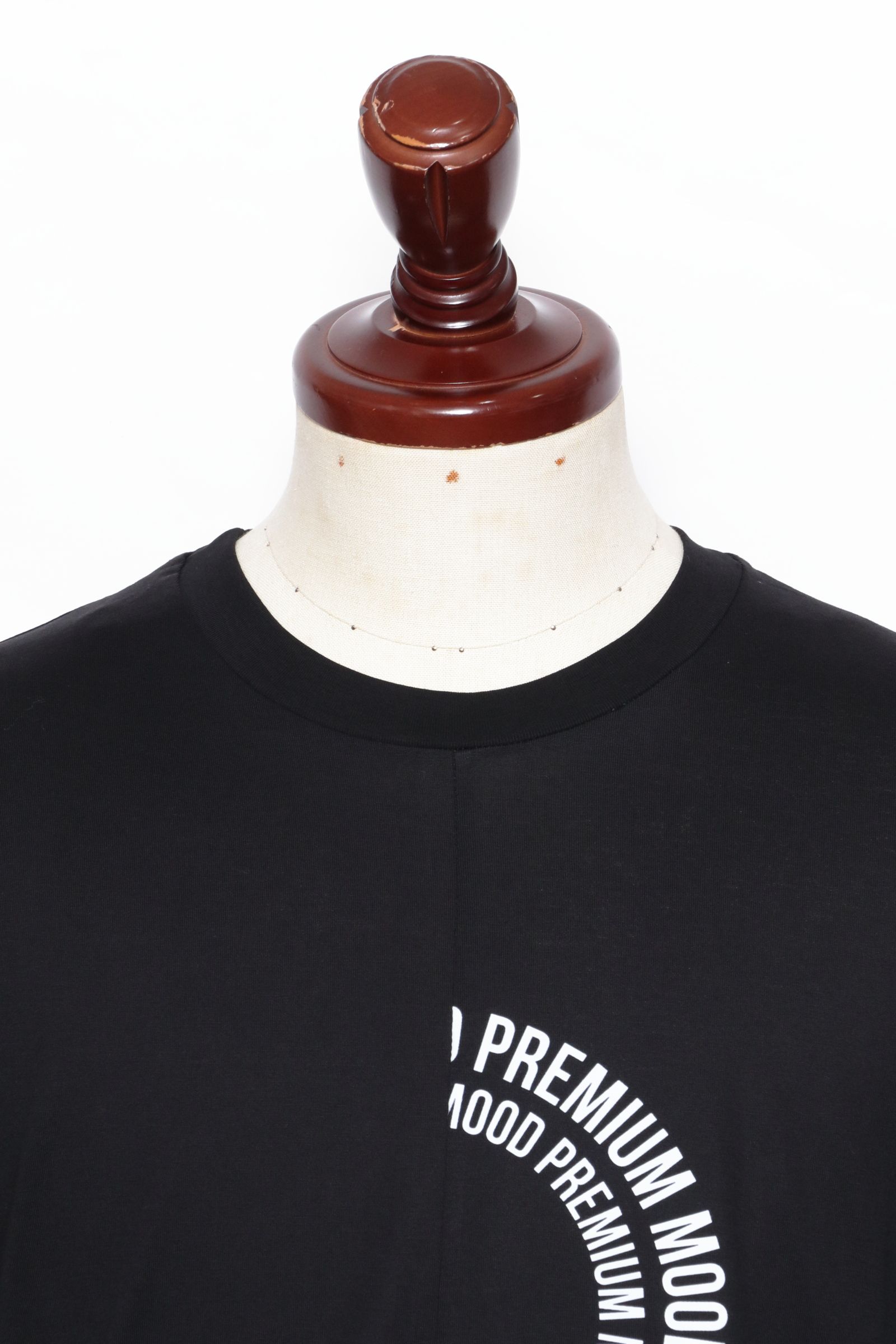 SULE サークルロゴ コットン 長袖Tシャツ / ブラック