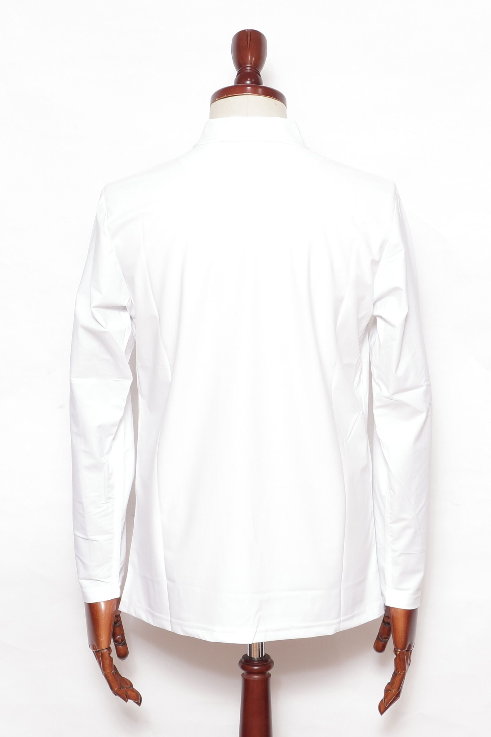 CANCLINI HIGHNECK SHIRT テクノナイロンジャージー 長袖ハイネック / ホワイト