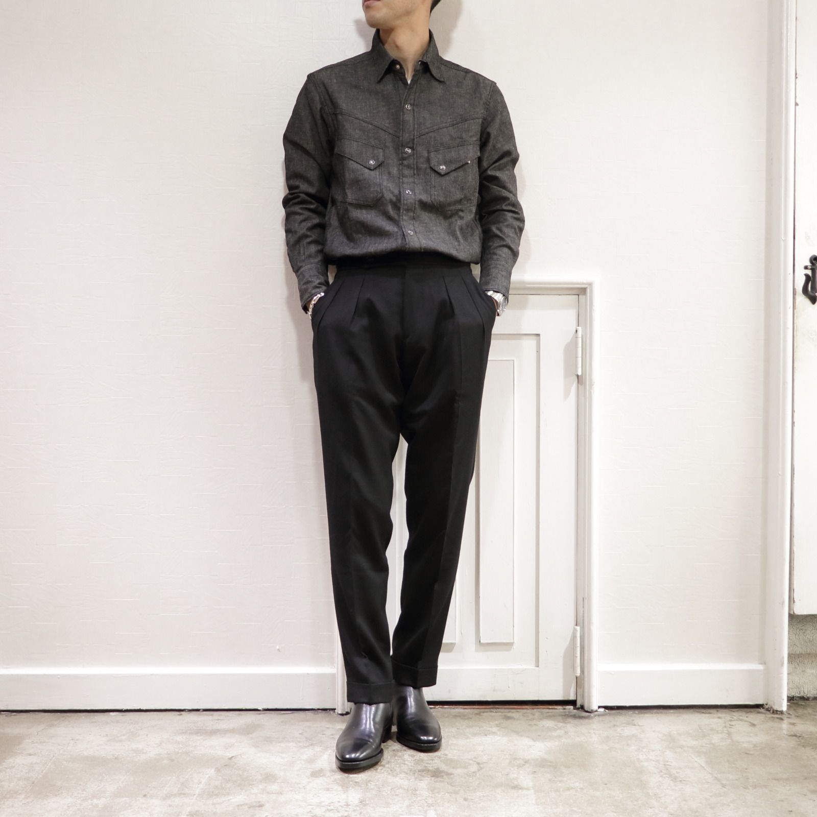 "FILIPPO DE LAURENTIIS"を使用したドレカジニットコーデ
