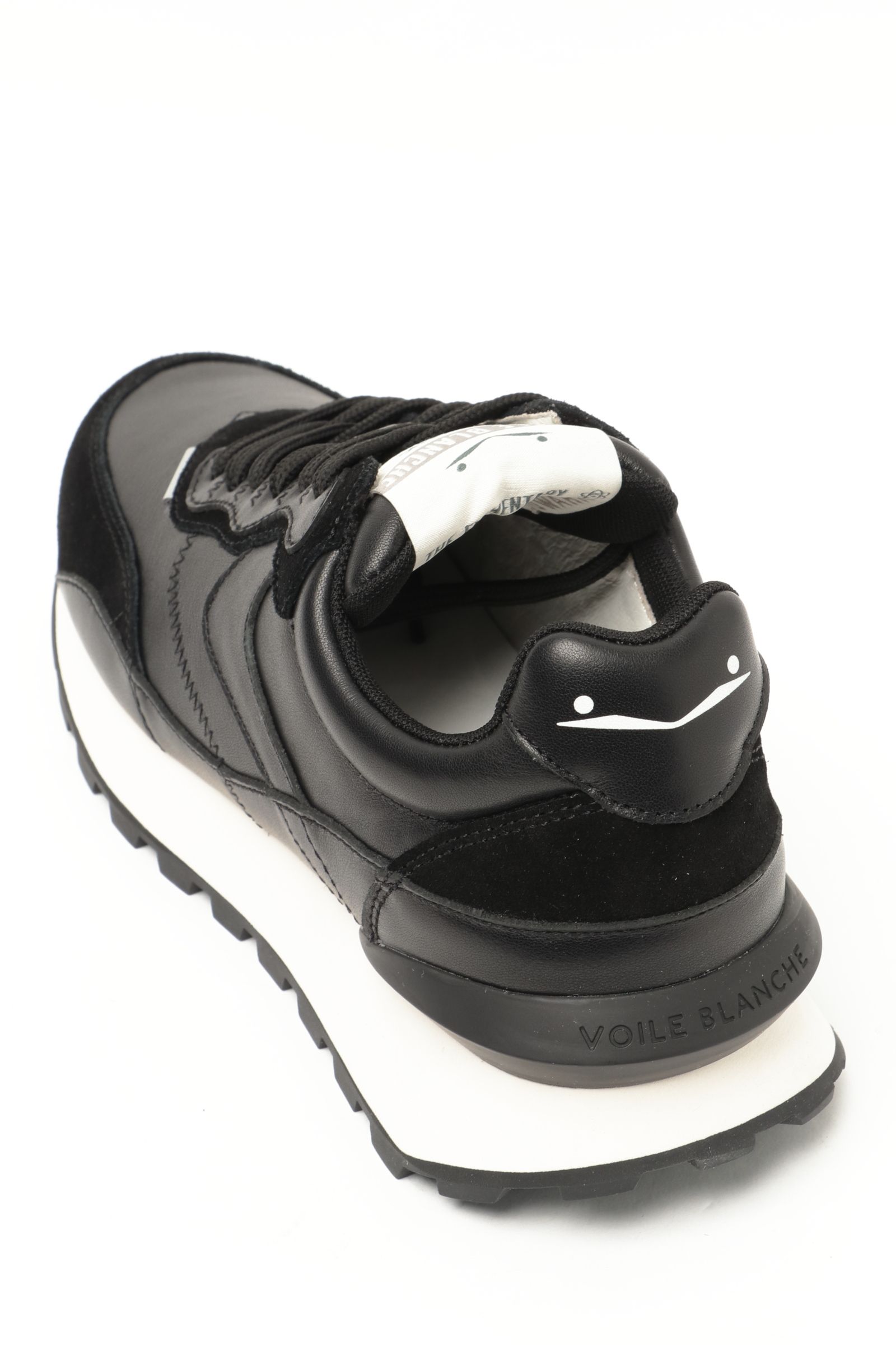 QWARK HYPE MAN カーフレザー × スエード  スニーカー  / ブラック