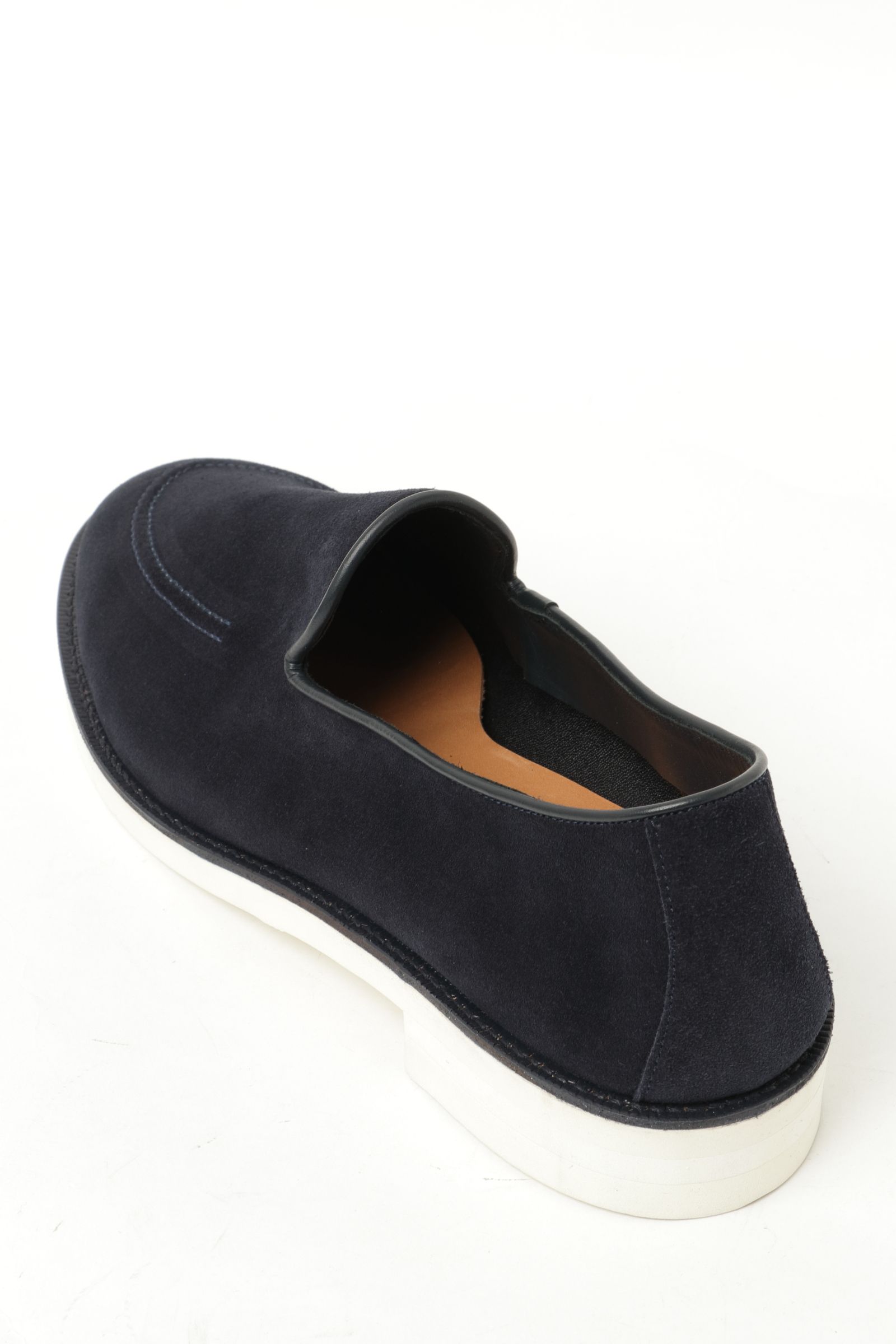 【先行予約】チャールズFステッド スーパースエード スリッポン シューズ 革靴 / ネイビー