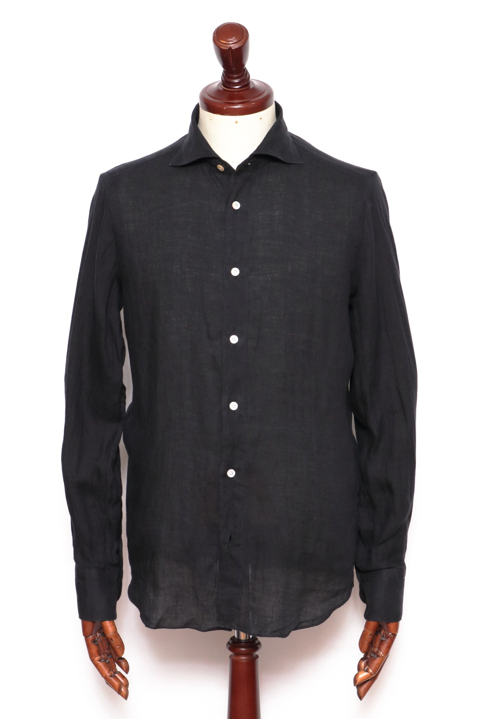 Finamore リネンシャツ｜ブラウン Mサイズ 新品・未使用希望は19800円になります