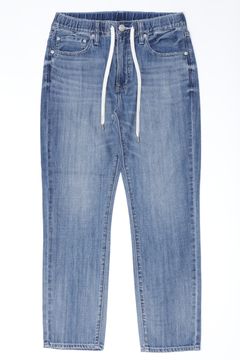 Rhythm+ Easy スリムテーパード シャーリング ハイパーストレッチ ライトオンス デニム / ミディアム インディゴ kita - Air Mid