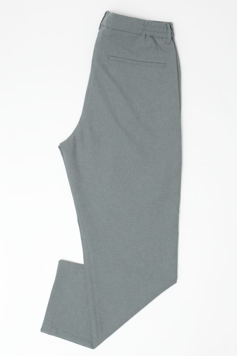 【セットアップあり】EVALET イミテーションリネン リラックス パンツ / GRY グレー