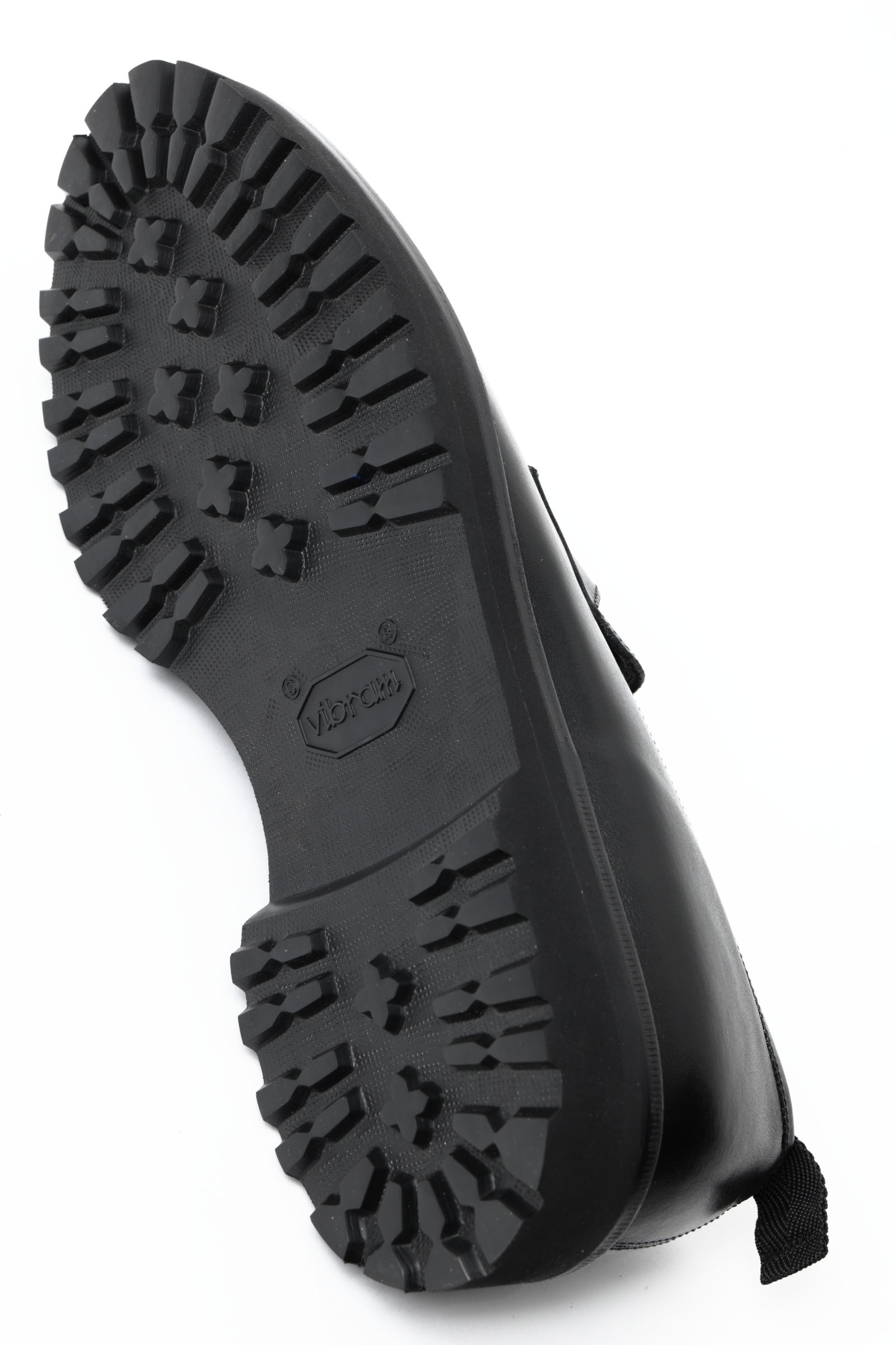 《BEKKU HOMME別注》【干場スペシャル】 柔らかい革 フンシャルカーフ コインローファー シューズ 革靴 / オールブラック