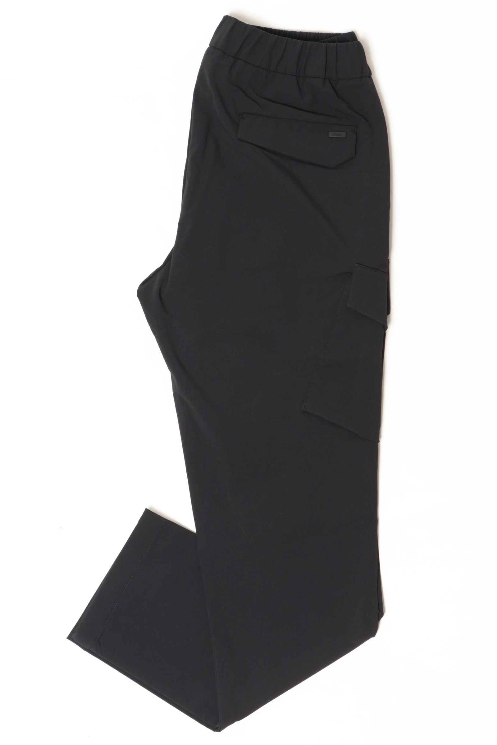ウォームテック 1プリーツ テーパードシャーリング カーゴパンツ / ブラック 9300