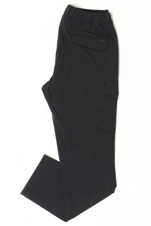 ウォームテック 1プリーツ テーパードシャーリング カーゴパンツ / ブラック 9300