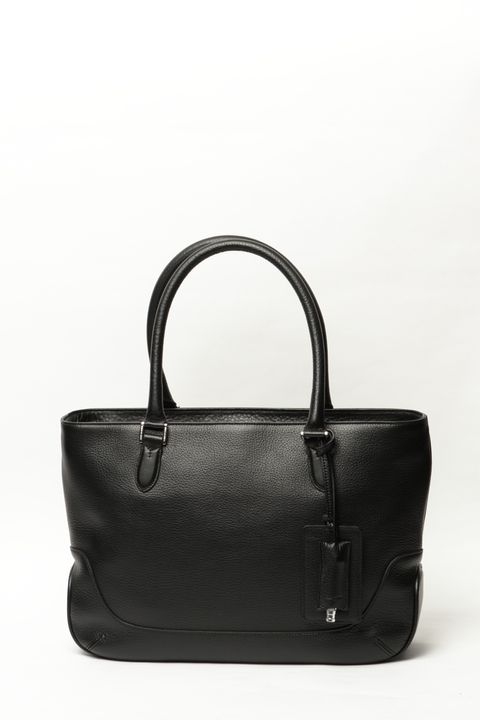 Maiden Voyageシリーズ メイデン ヴォヤージュ 薄マチ シュリンクレザー トートバッグ  / ブラック