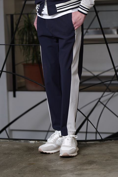 P.M.D.Sを使用した、ネイビーで引き締める大人のスポーティセットアップ