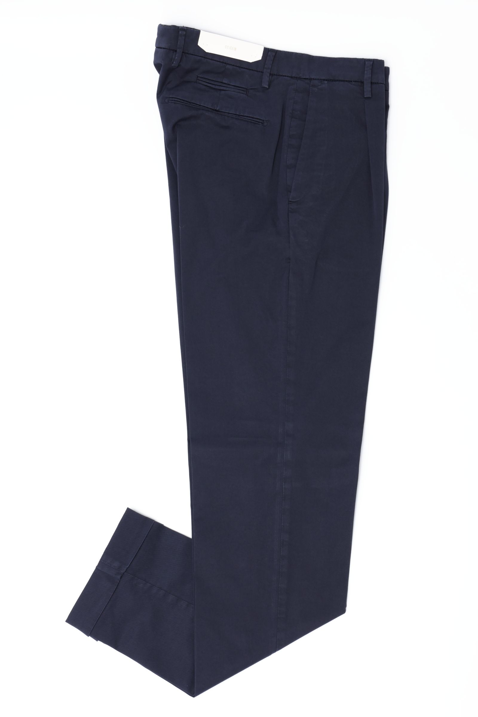 【干場氏モデル】BG07 コットンストレッチ ワンプリーツ テーパードパンツ / ネイビー 0011