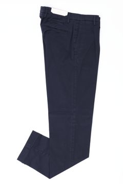 【干場氏モデル】BG07 コットンストレッチ ワンプリーツ テーパードパンツ / ネイビー 0011