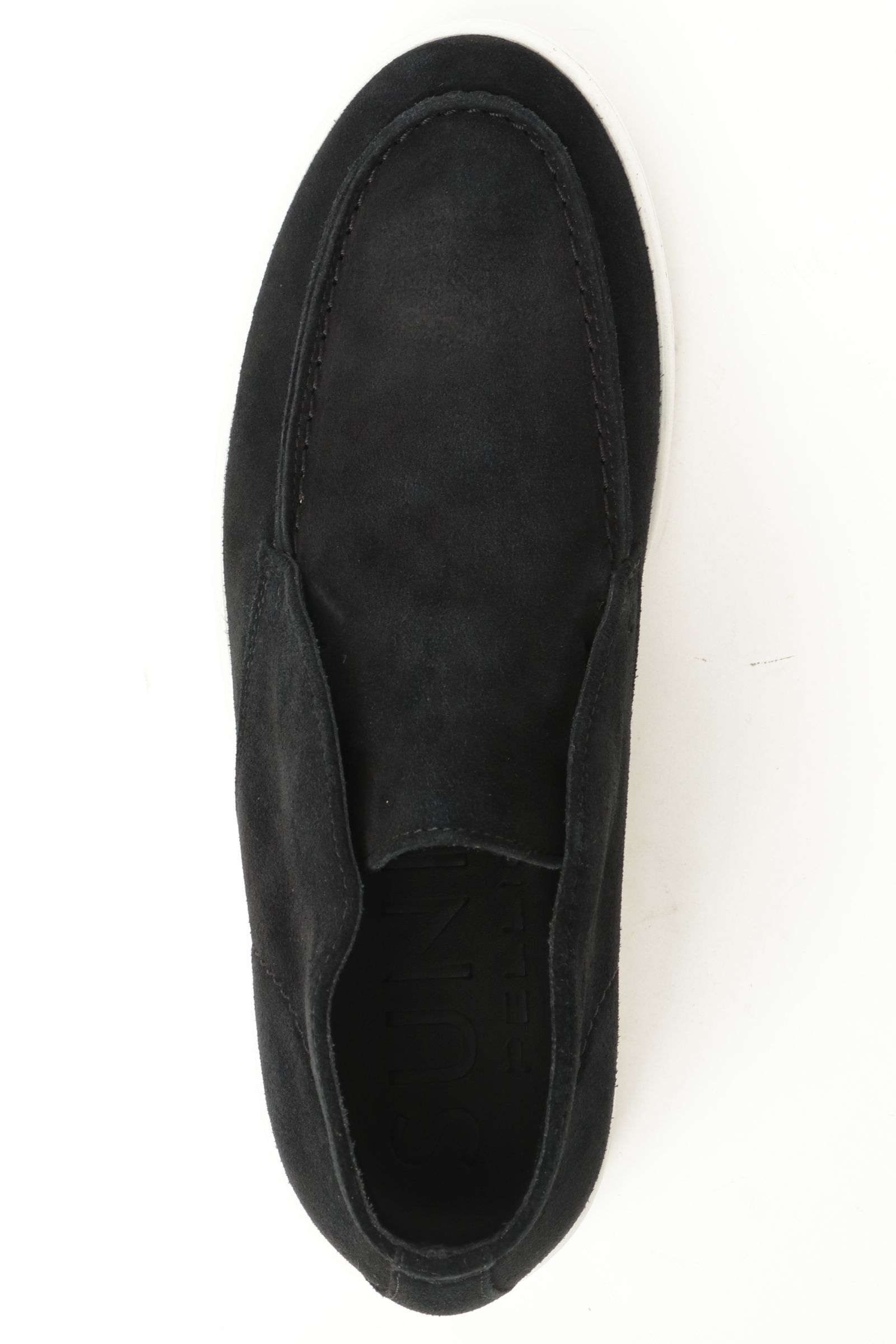 BARTEX M007 スウェード モカシン スリッポン チャッカスニーカー / NERO ブラック