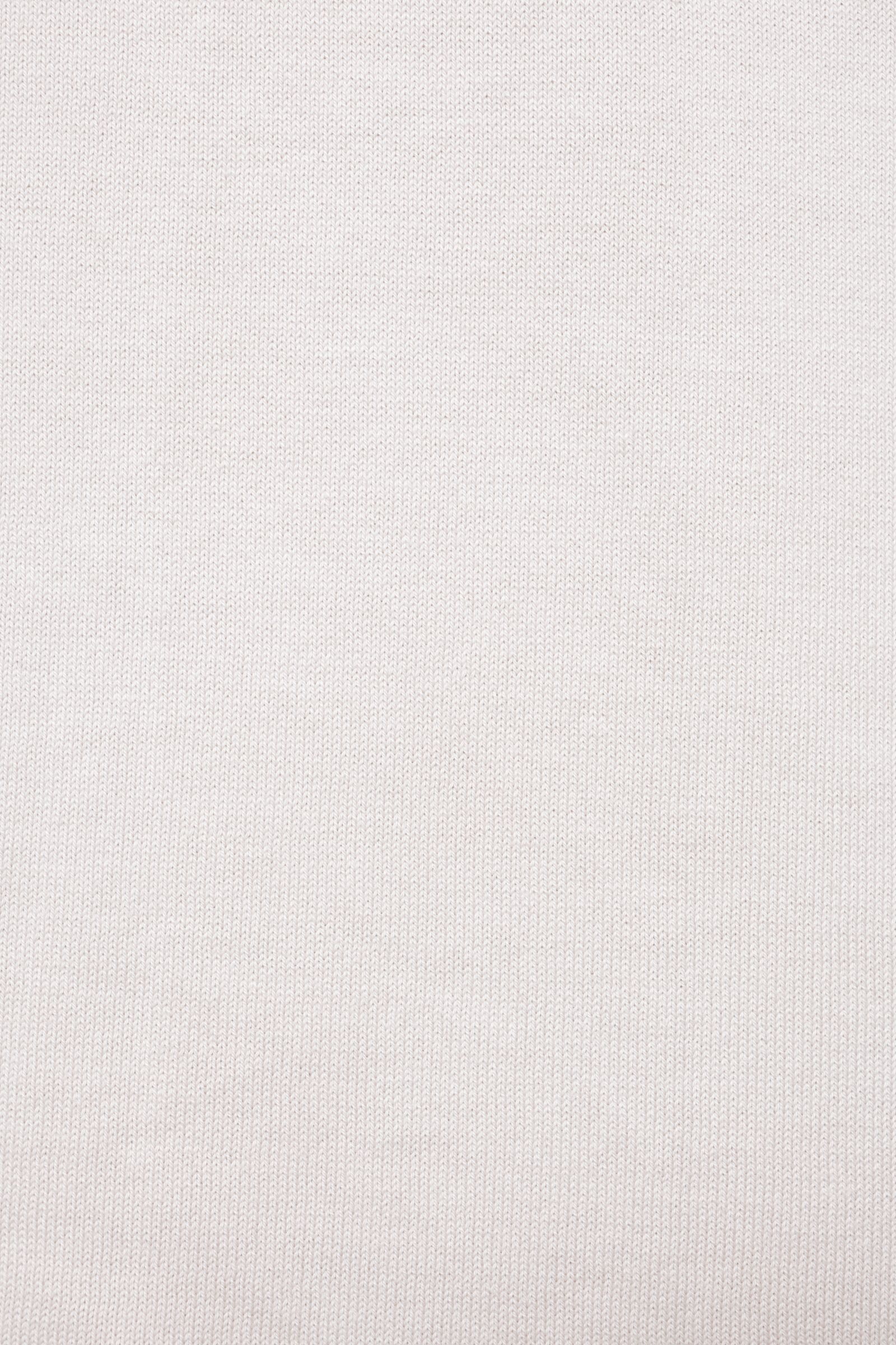 【サイズ52まであり】12G ハイゲージ ソフトコットン ソリッド クルーネック ニットTシャツ/ ベージュ