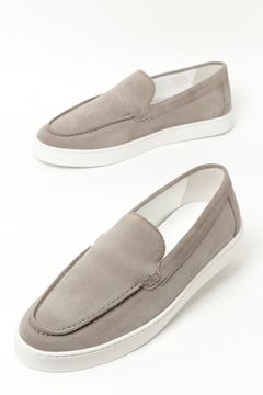 BARTEX スウェード モカシン スリッポン スニーカー / LT GREY ライトグレー