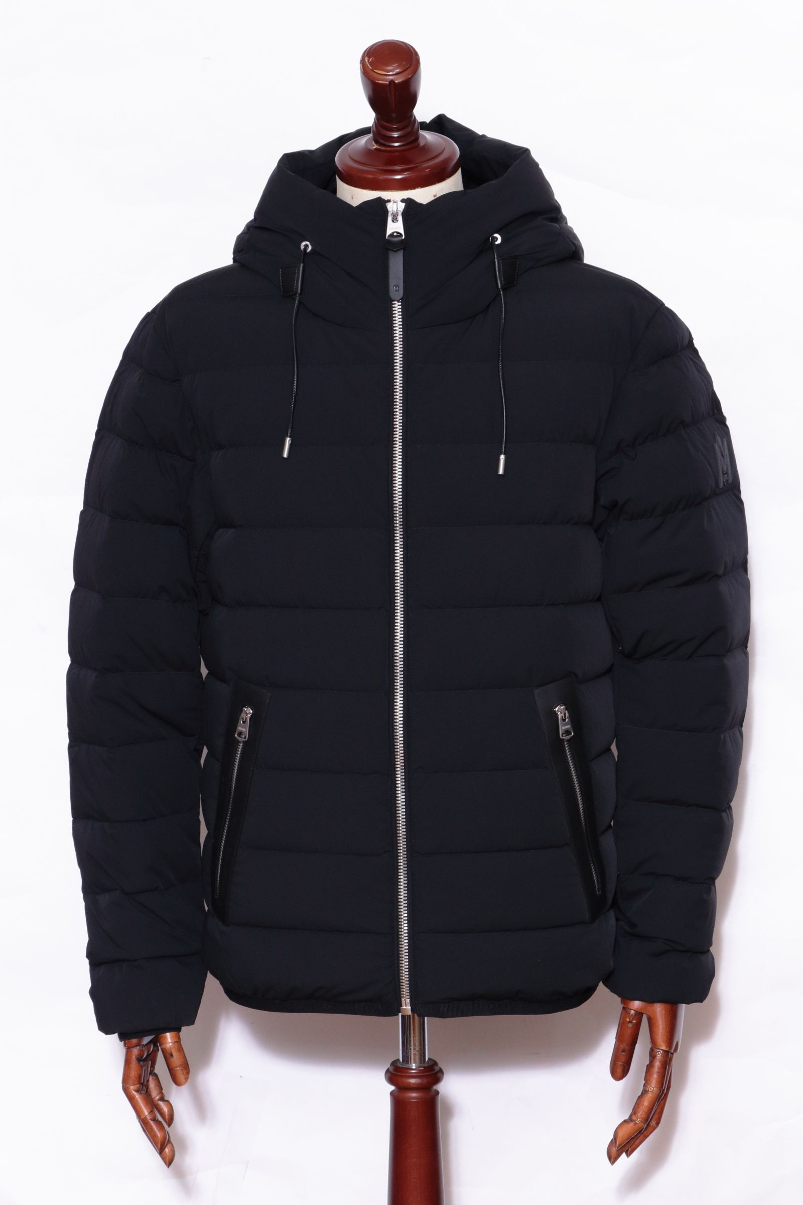 JACK-Z  ストレッチ ナイロンシェル ダウンジャケット / ブラック