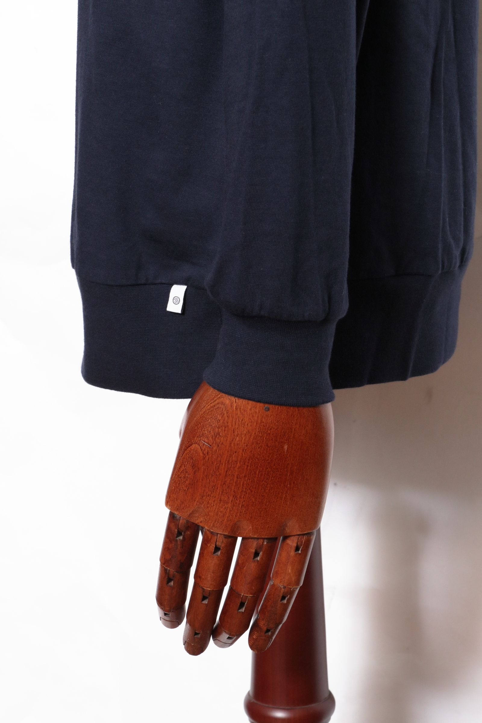 【サイズ50まで】NEBBIOLO LUNGO コットン クルーネック 長袖 カットソー / ネイビー 670