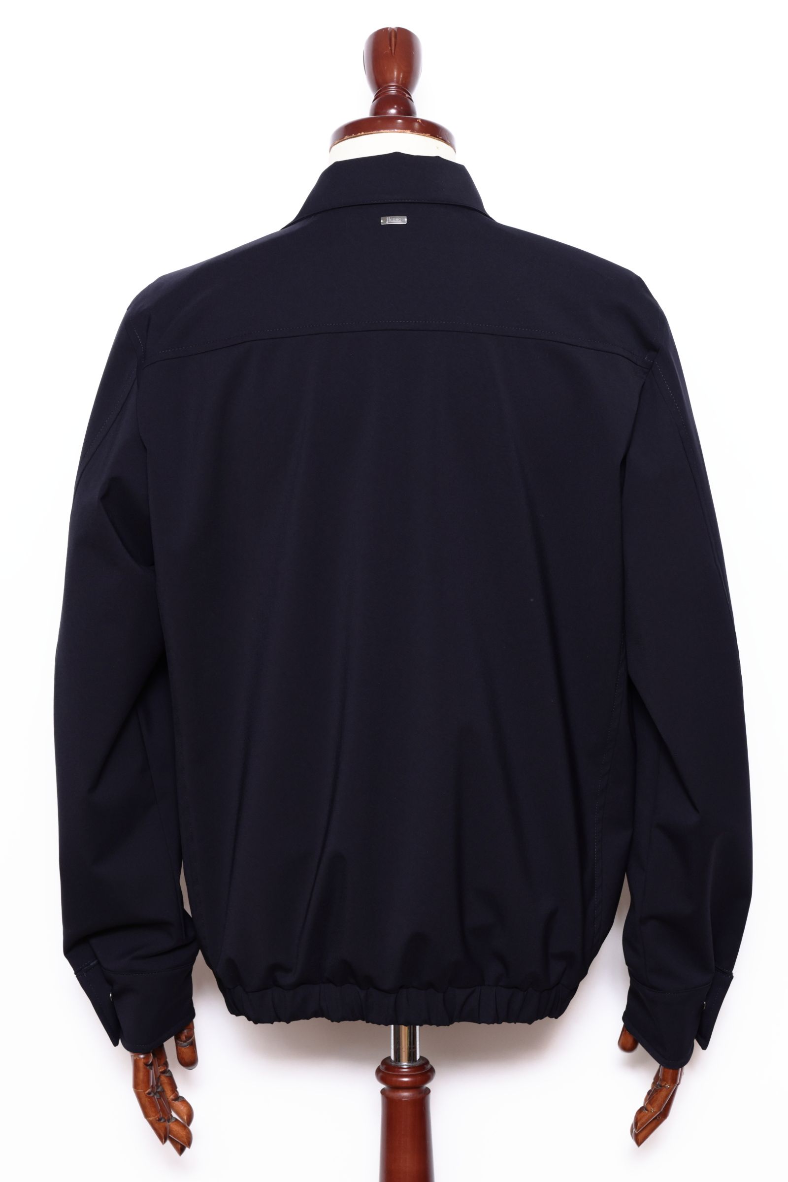 HERNO FLIGHT  撥水ウール調ポリエステル パッカブル ジップブルゾン / ネイビー 9210