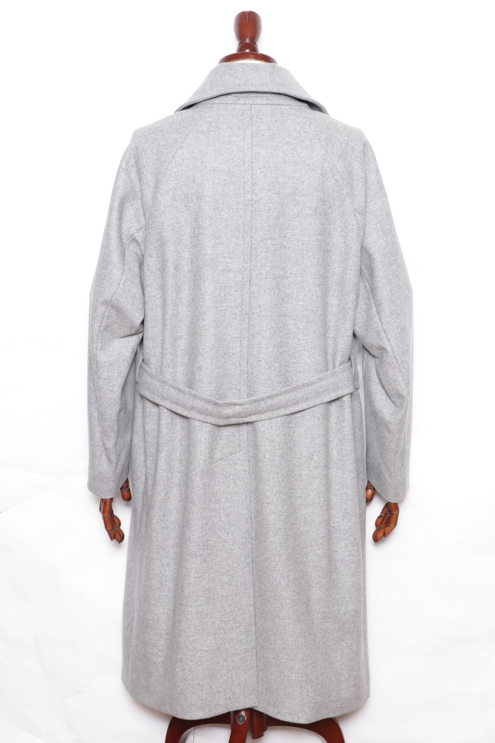 BRINDISI - ブリンディジ ウール ベルテッド ダブルコート / グレー 4402