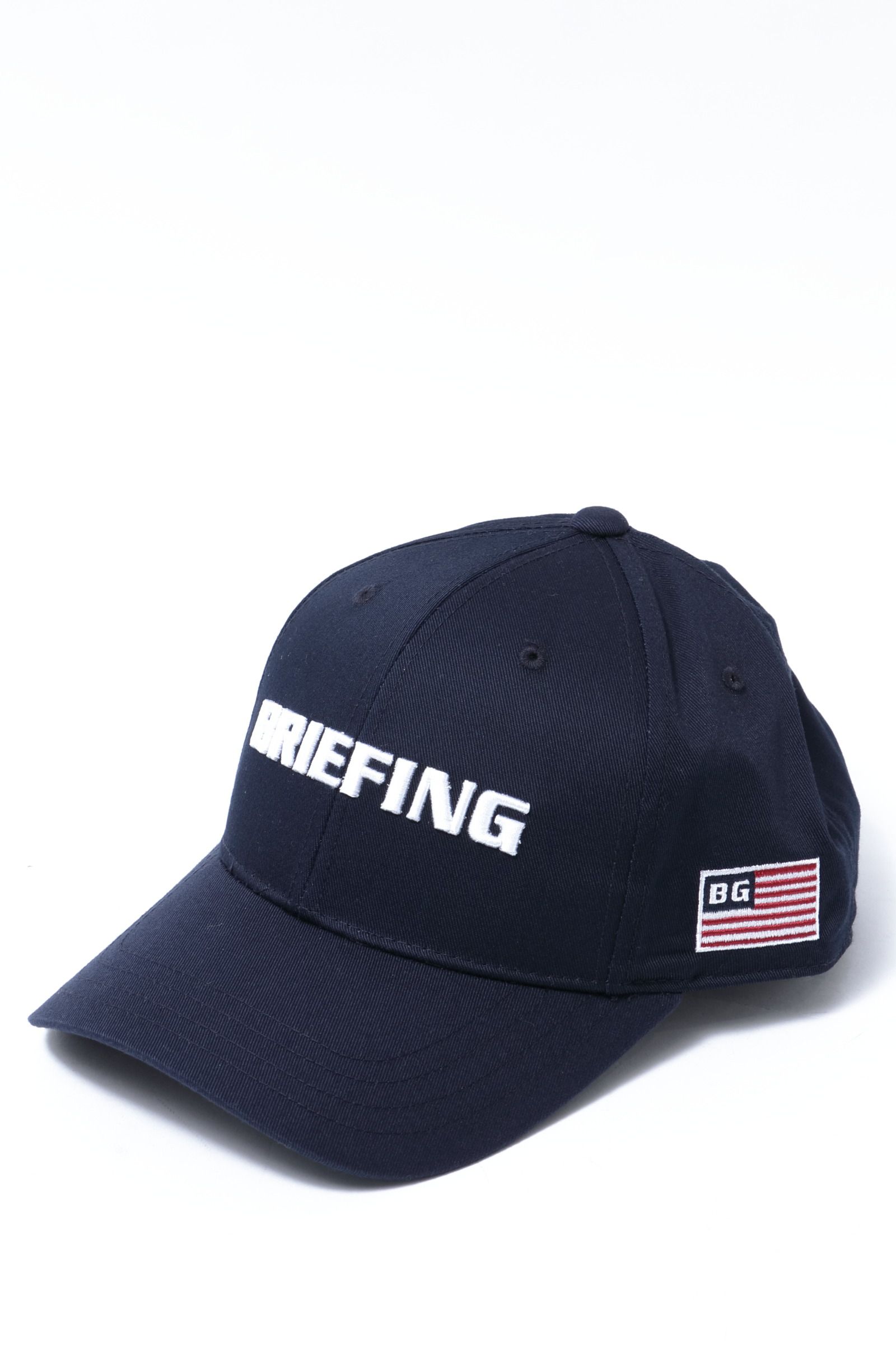 BRIEFING GOLF - MS BASIC CAP コットンポリエステル ロゴ キャップ / ブラック | BEKKU HOMME