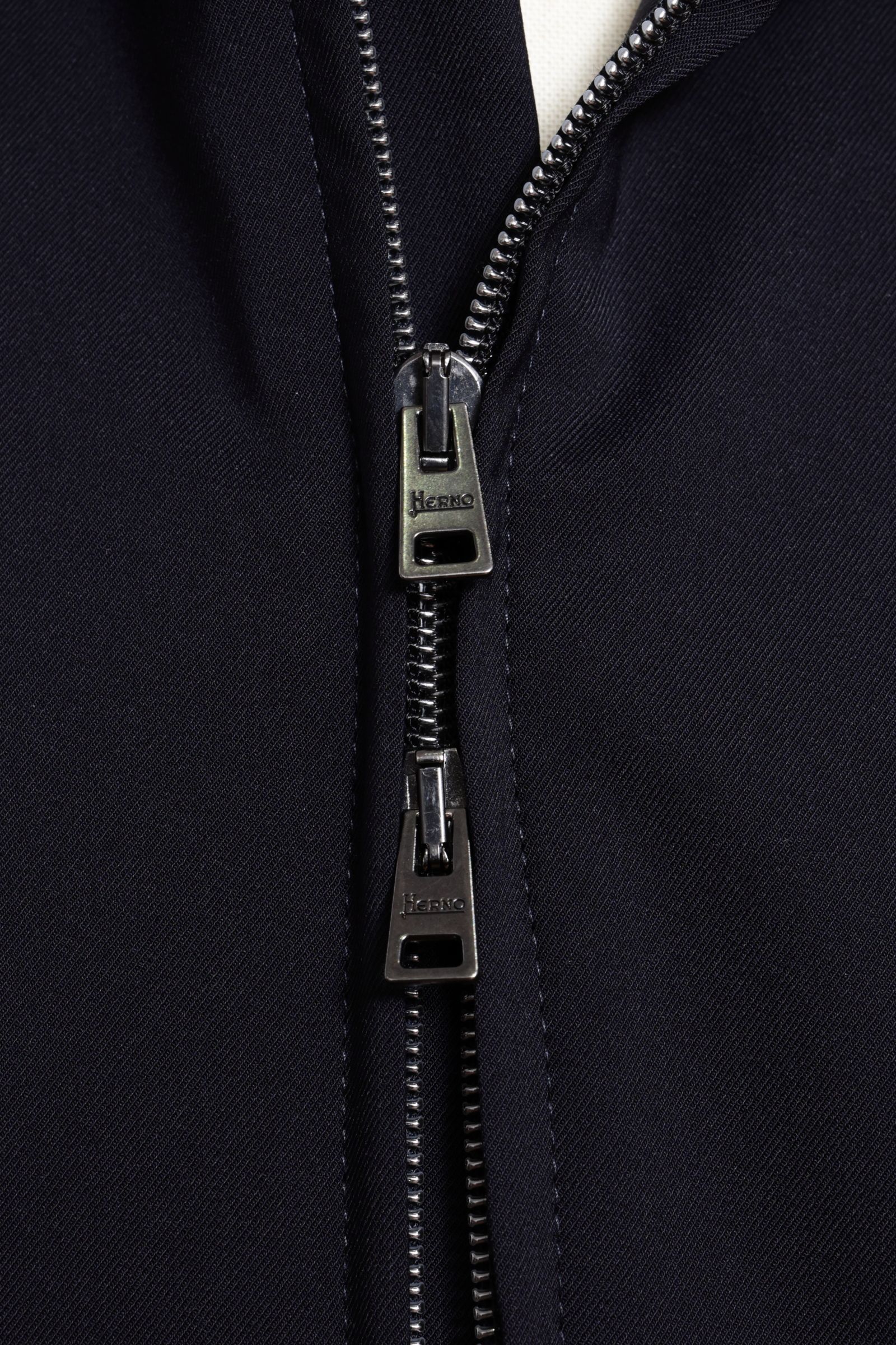HERNO FLIGHT  撥水ウール調ポリエステル パッカブル ジップブルゾン / ネイビー 9210