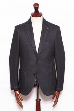 【セットアップあり】"THE FIRST CLASS" CERVINO ウォームジャージ 2B テイラードジャケット / BLK ブラック