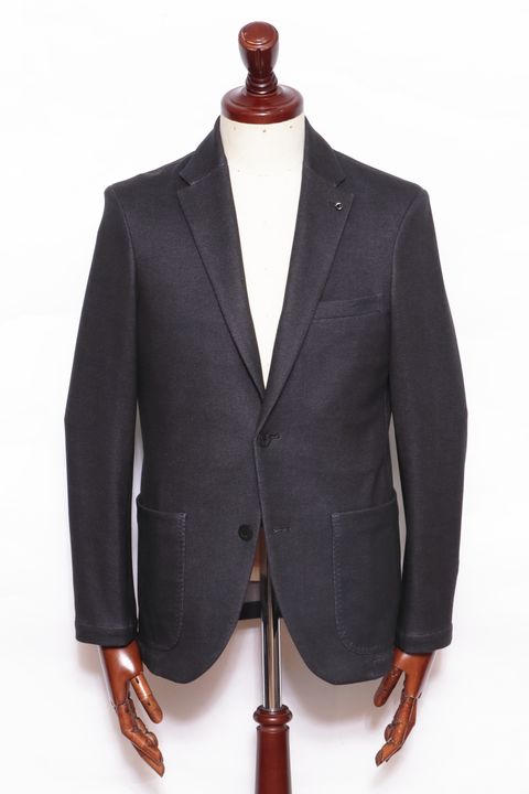 【セットアップあり】"THE FIRST CLASS" CERVINO ウォームジャージ 2B テイラードジャケット / BLK ブラック