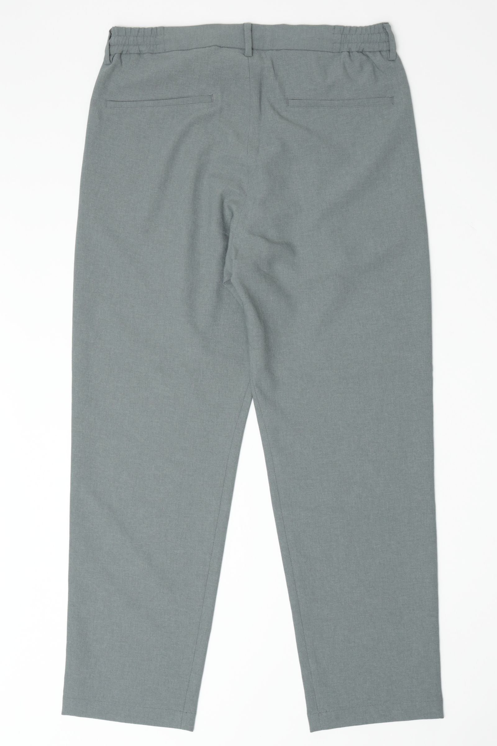 【セットアップあり】EVALET イミテーションリネン リラックス パンツ / GRY グレー