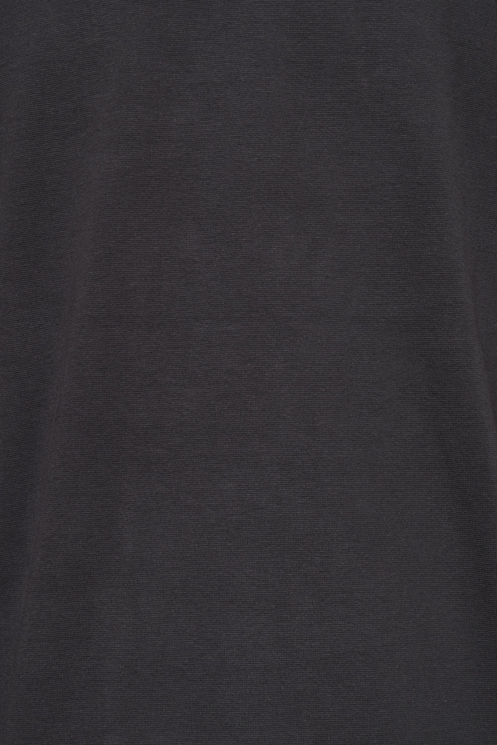 【サイズ50まで】FIANO LUNGO rib jersey コットン リブジャージ モックネック 長袖 カットソー / チャコールグレー 899