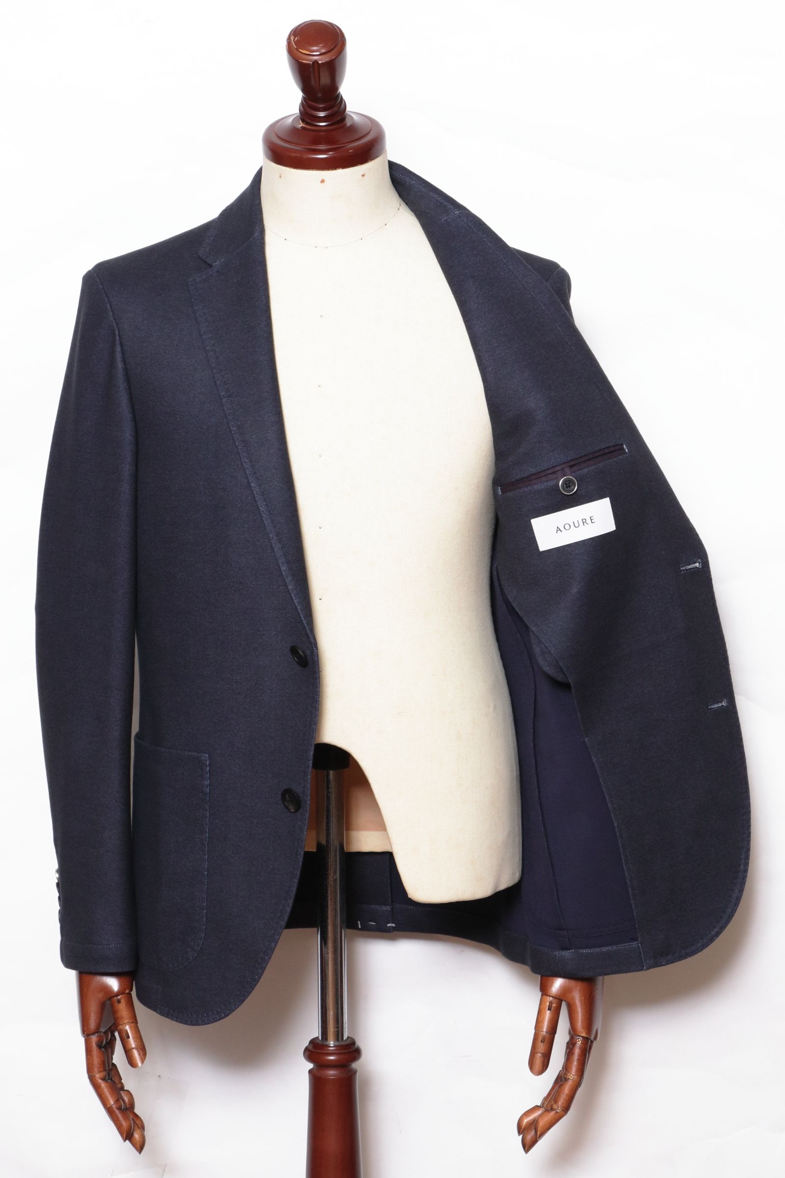 【セットアップあり】"THE FIRST CLASS" CERVINO ウォームジャージ 2B テイラードジャケット / NVY ネイビー