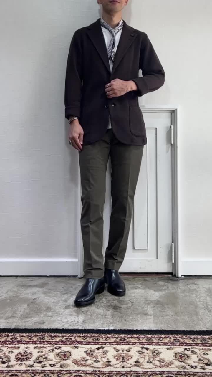 LARDINIニットジャケット