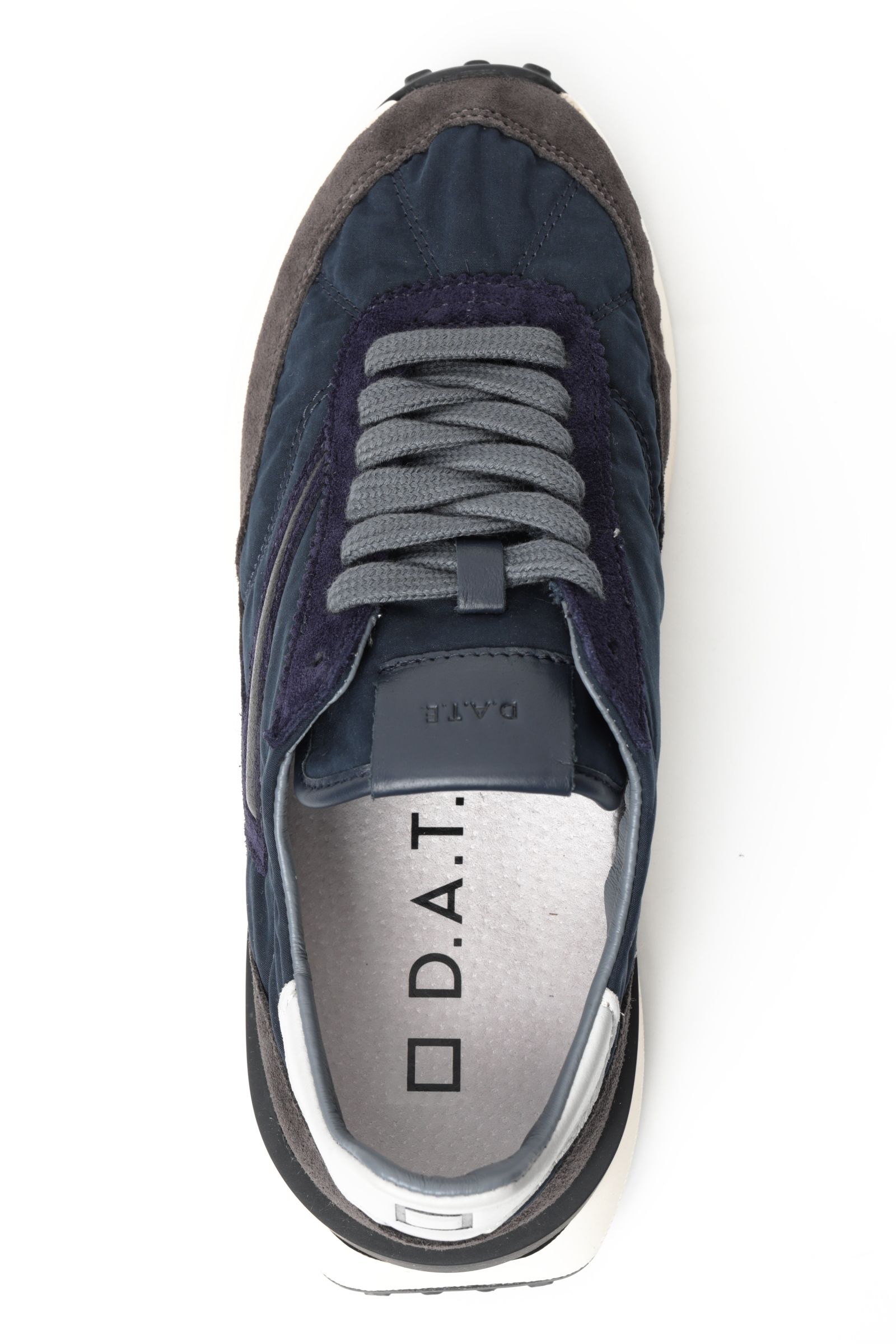 ATHLETA WAX BLUE ナイロン × スウェード ランシュータイプ スニーカー / ネイビー