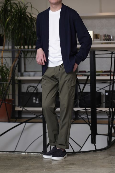 ES:Sを使用した、ミリタリーを上品に着こなす洗練スタイル