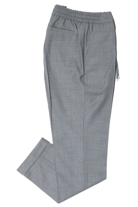 秋冬モデル【干場義雅氏 別注モデル】H DUE 永久クリース ストレッチウールツイル パンツ / グレー