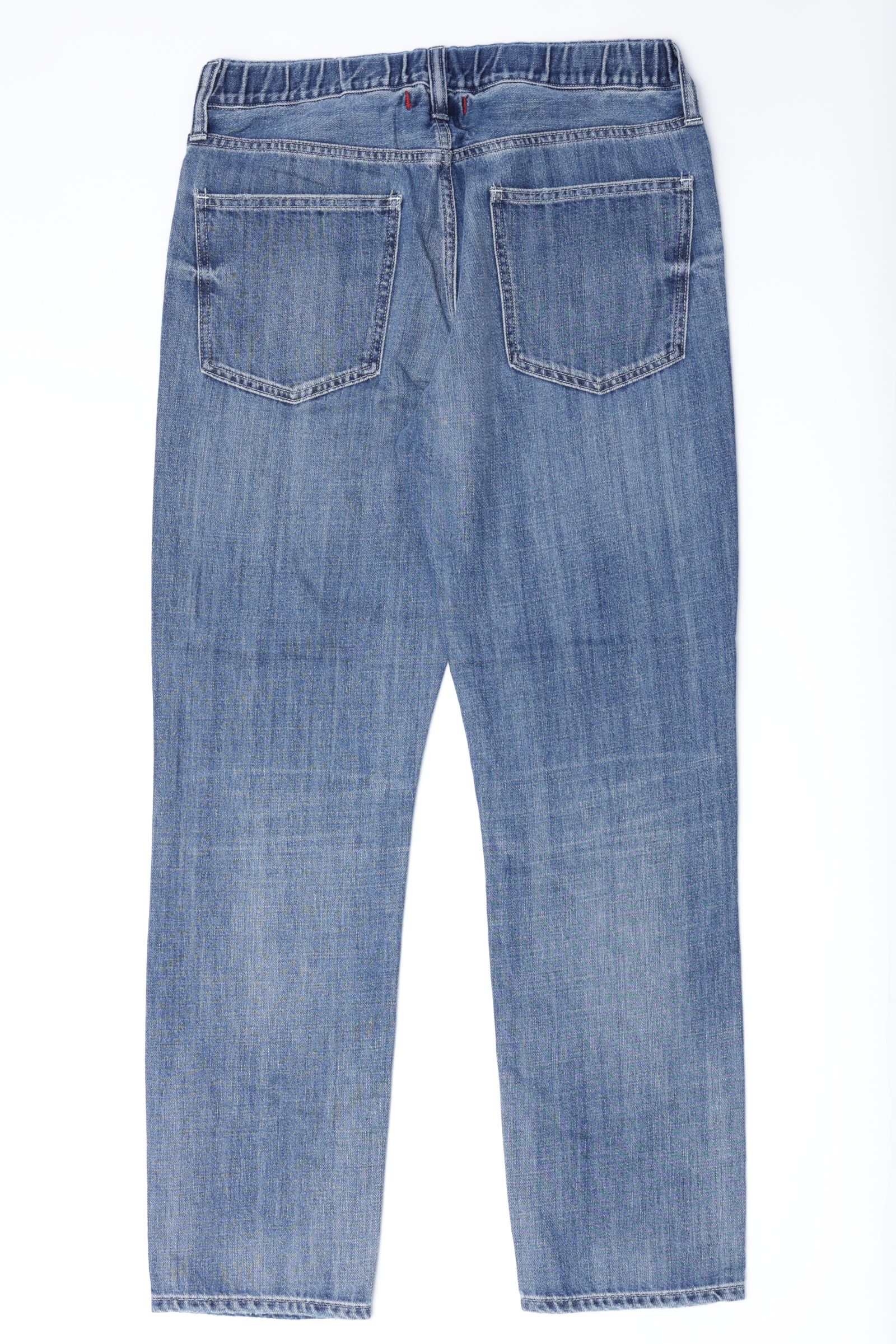 Rhythm+ Easy スリムテーパード シャーリング ハイパーストレッチ ライトオンス デニム / ミディアム インディゴ kita - Air Mid