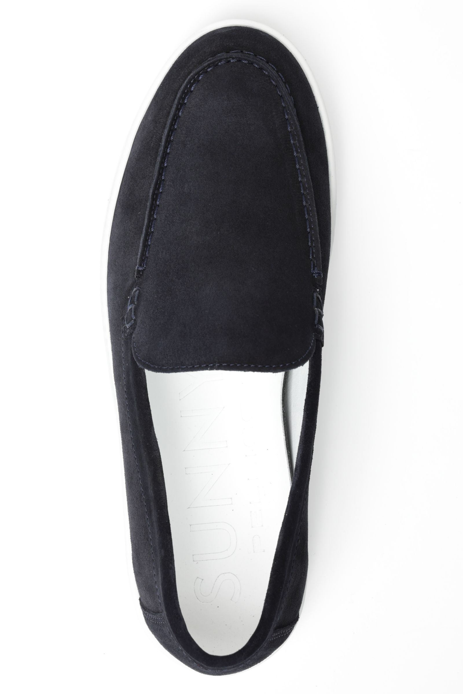 BARTEX スウェード モカシン スリッポン スニーカー / DEEP BLUE ネイビー