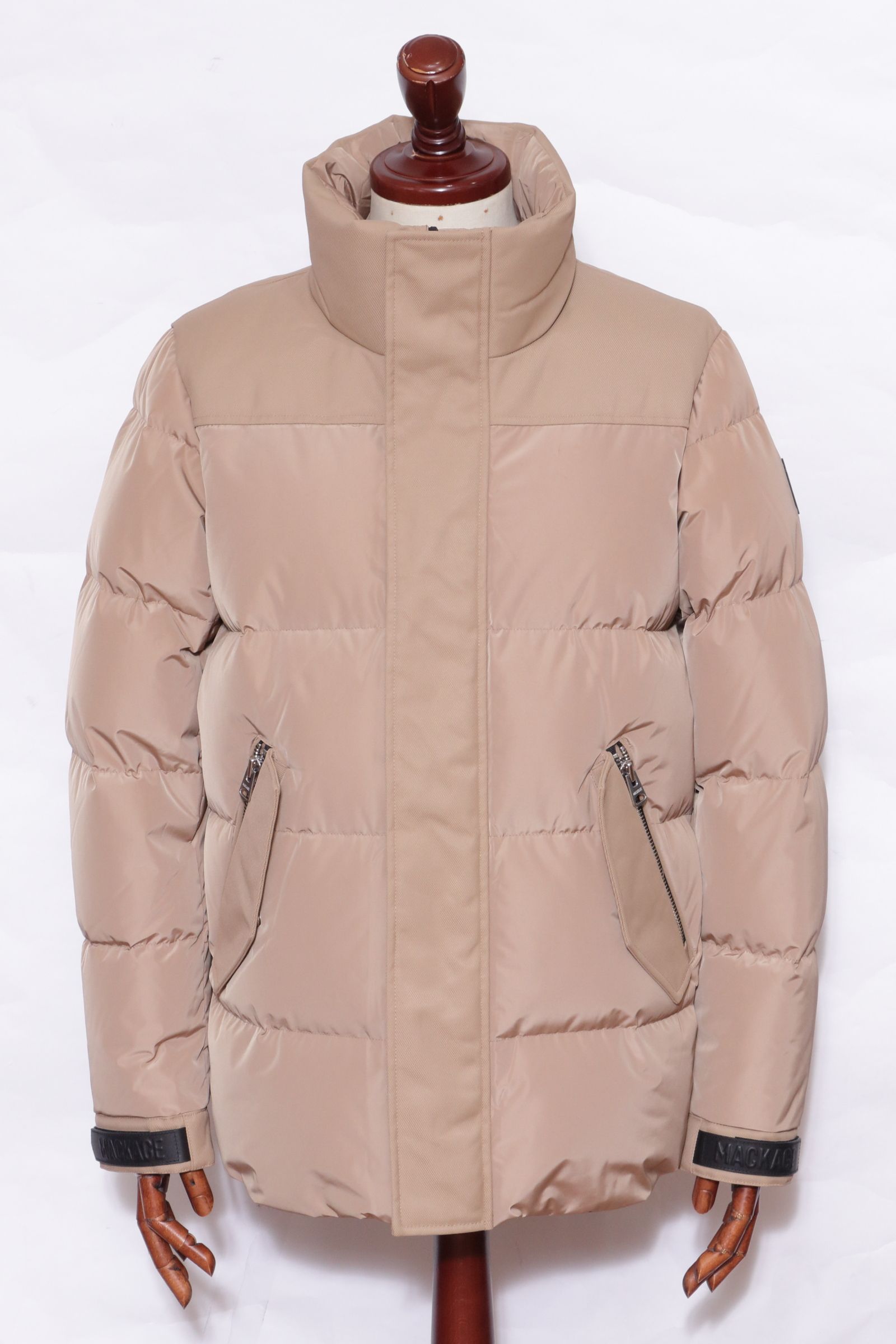 RILEY  ムートンコンビ ハイブリッド ダウンジャケット / キャメル