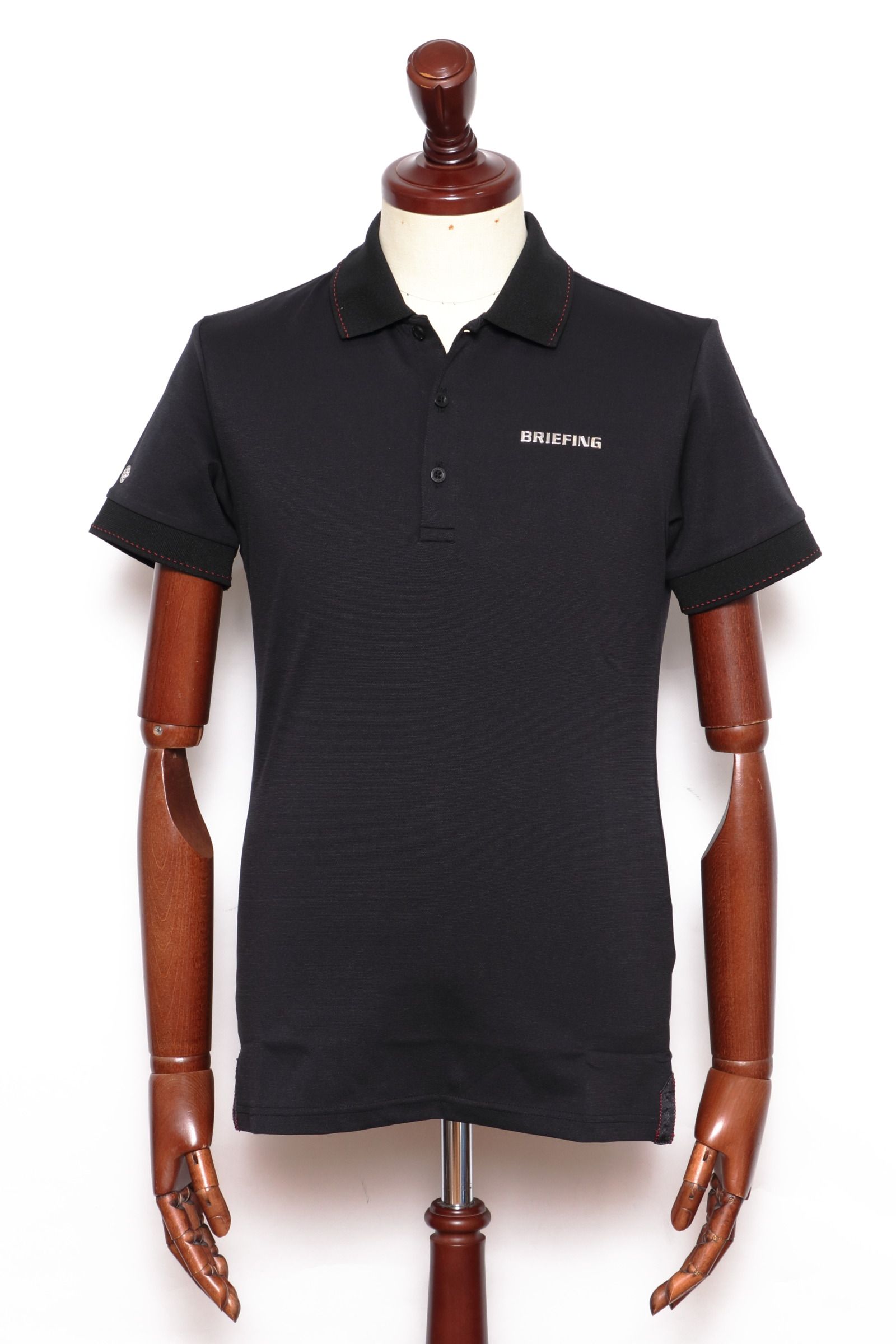 BRIEFING GOLF - MENS BASIC POLO ストレッチナイロン ポロ / ブラック