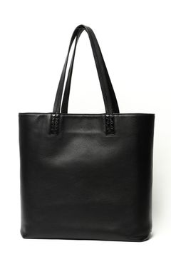 マットラージクロコダイル(ノバギニア) × シュリンクレザー トートバッグ / ブラック