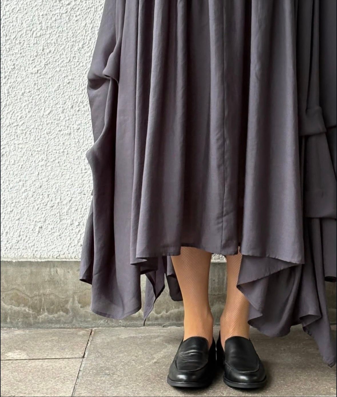 BALIZA レザー スリッポン ヒール3.0 / ブラック