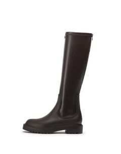 FAIR ラバー ロングストレッチ レインブーツ ヒール4.0 / ブラック