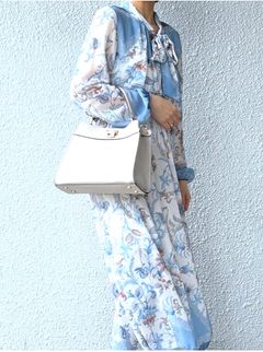 CA459 シュリンク レザー ワンハンドル 2WAYバッグ  / ライトベージュ