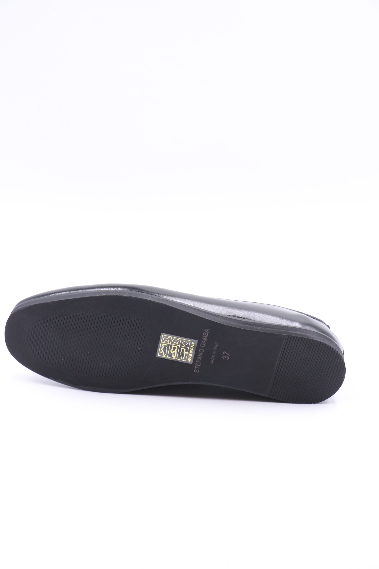 SG302 レザー フラットシューズ ヒール1.5 / ブラック