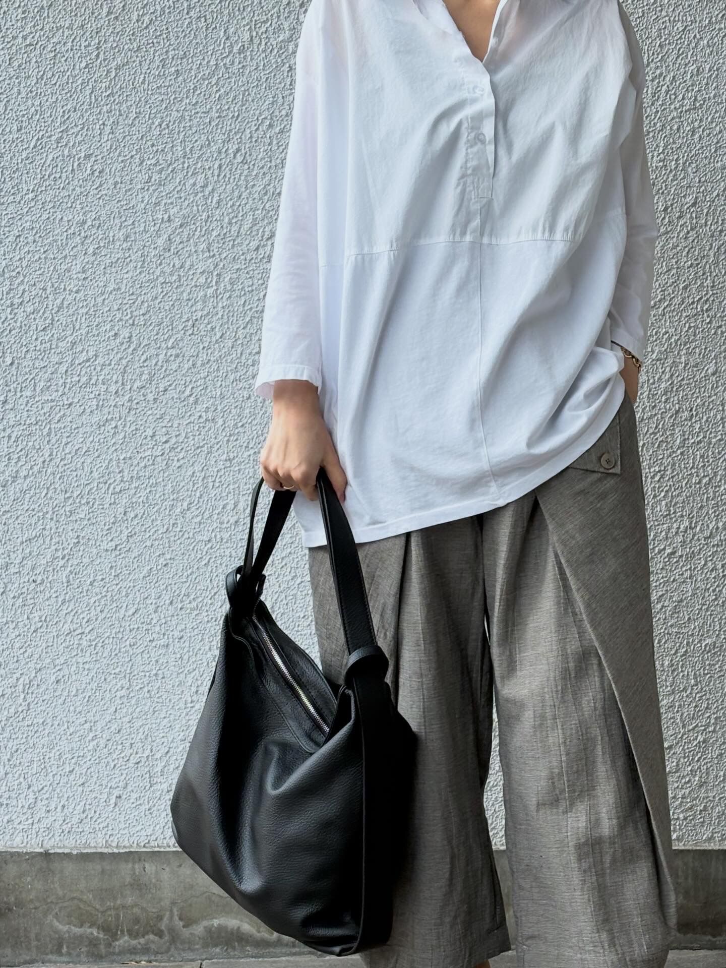 N0085 レザー ショルダー リュック 2WAYバッグ / ブラック