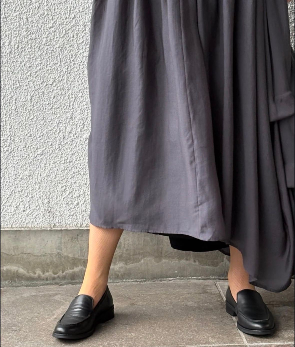 BALIZA レザー スリッポン ヒール3.0 / ブラック