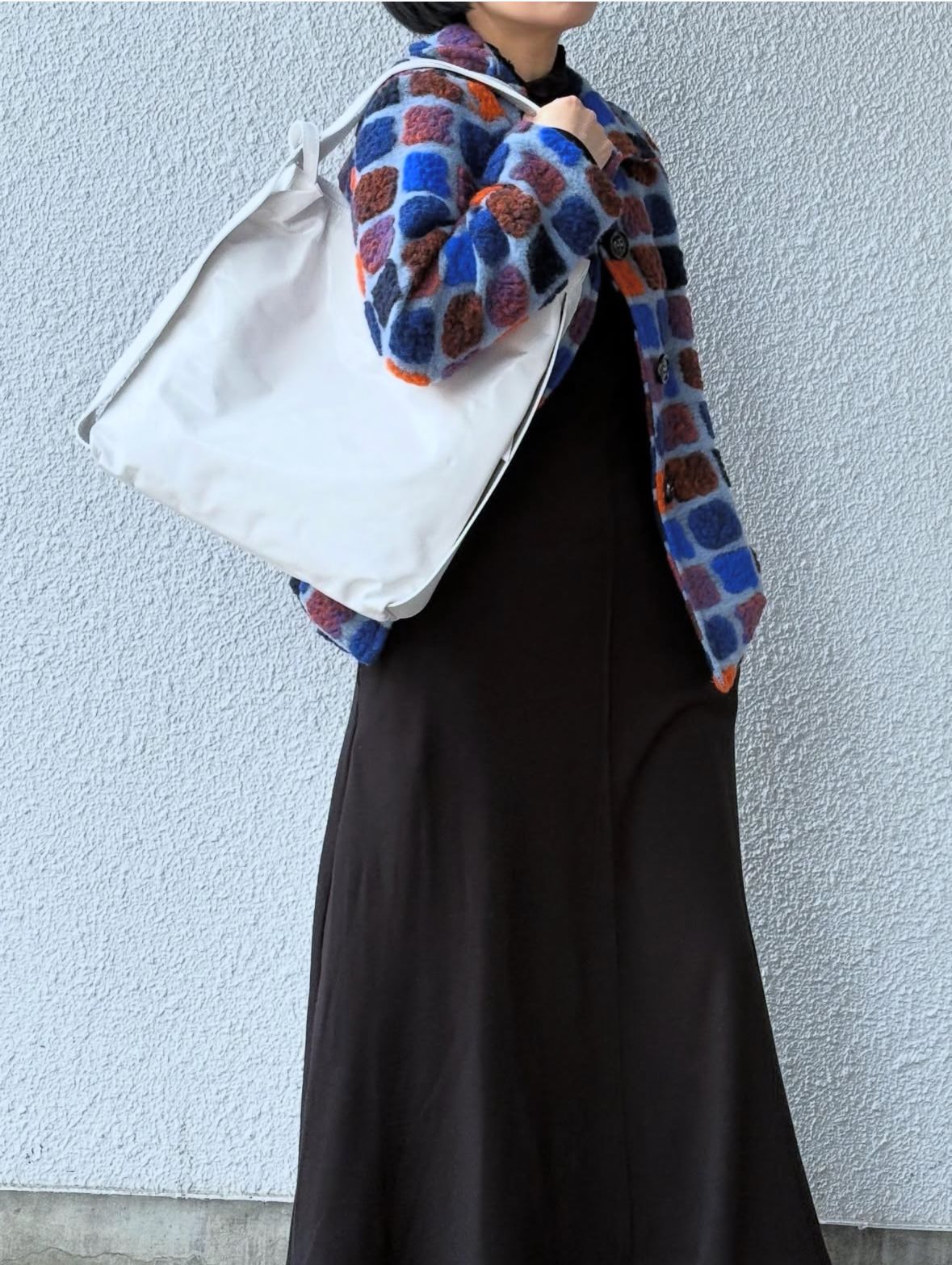 N0085 レザー ショルダー リュック 2WAYバッグ / ホワイト