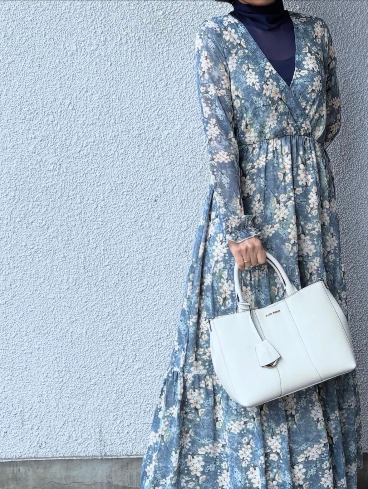 CA348 スムース レザー 2WAY ハンドバッグ/ アイボリー