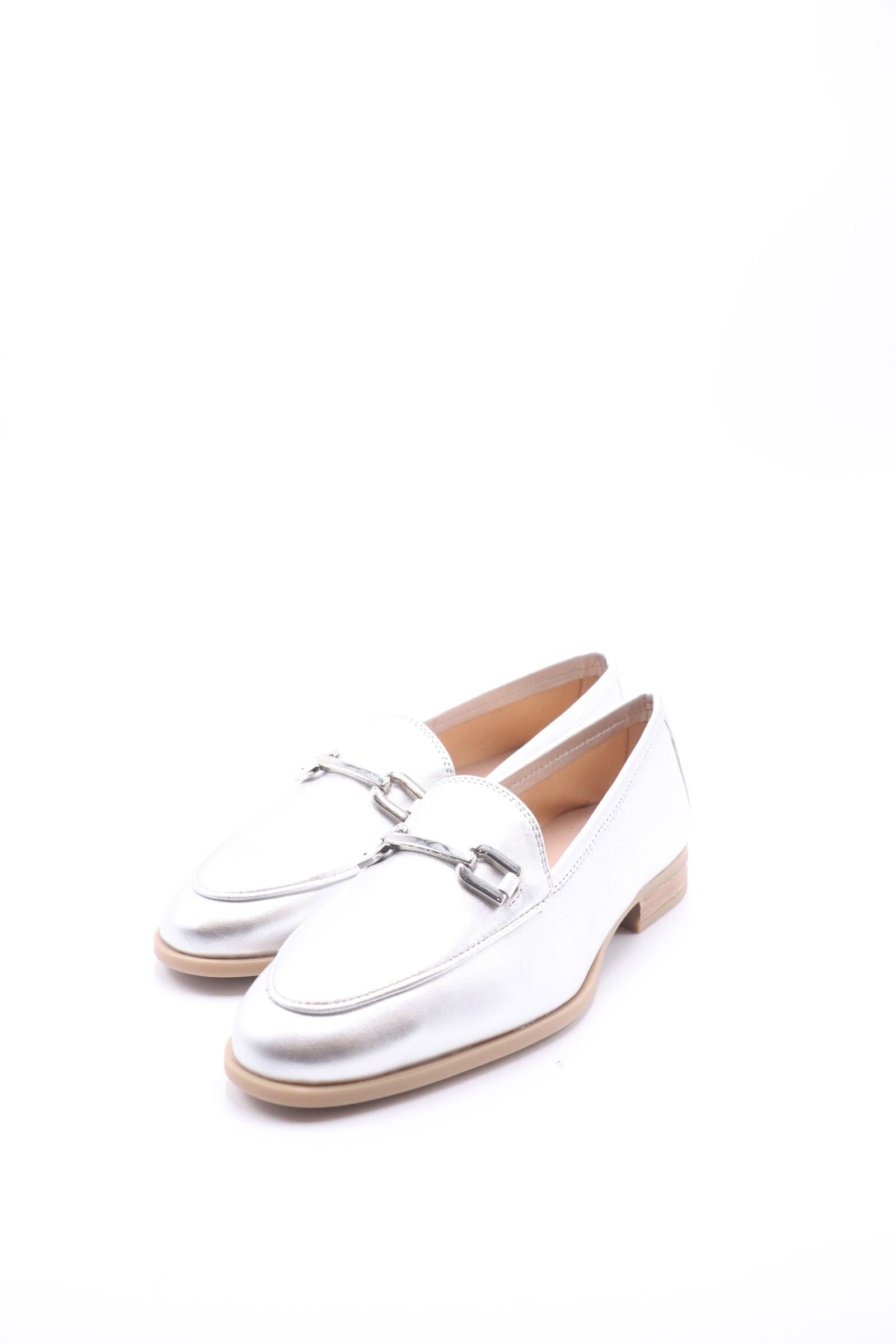 DALCY レザー ビット ローファー  ヒール2.0 / シルバー