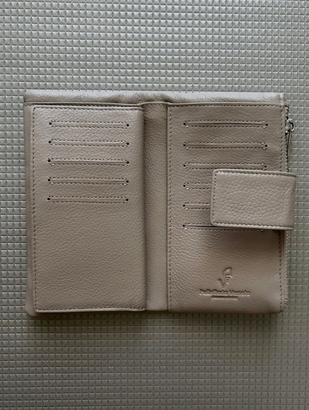 PFV0019 レザー フラップ 長財布 / トープ