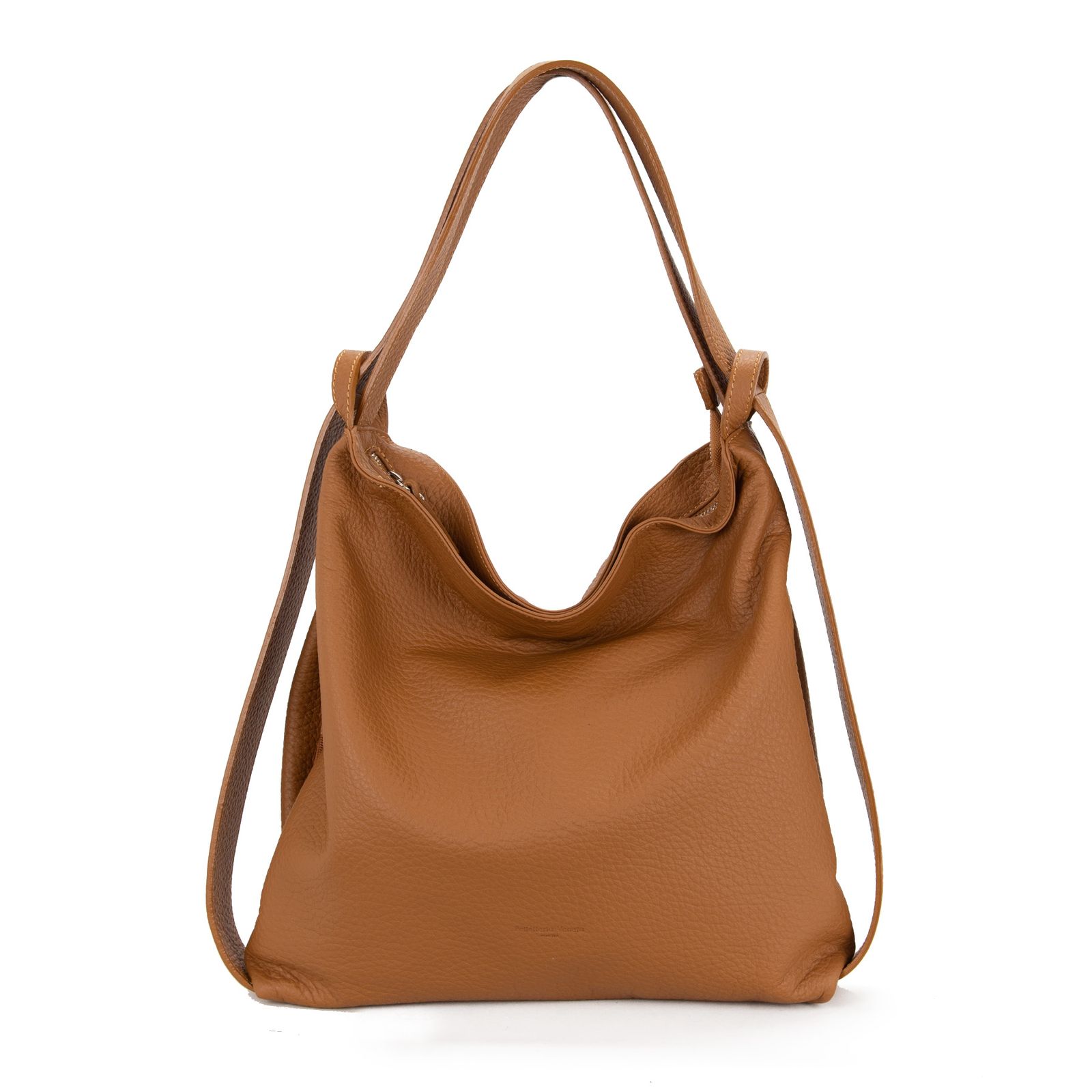 D0085 レザー ショルダー リュック 2WAYバッグ / タン